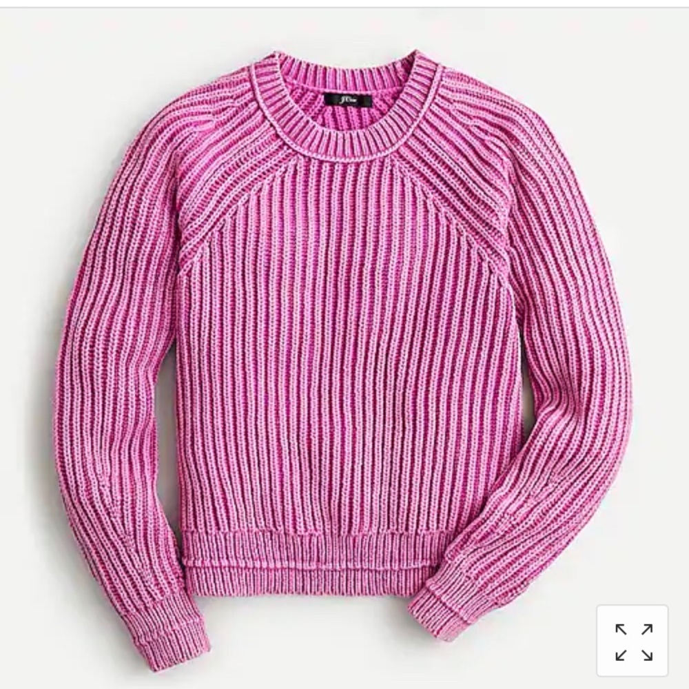 NWT  💗 J. Crew garment washed crew neck sweater!